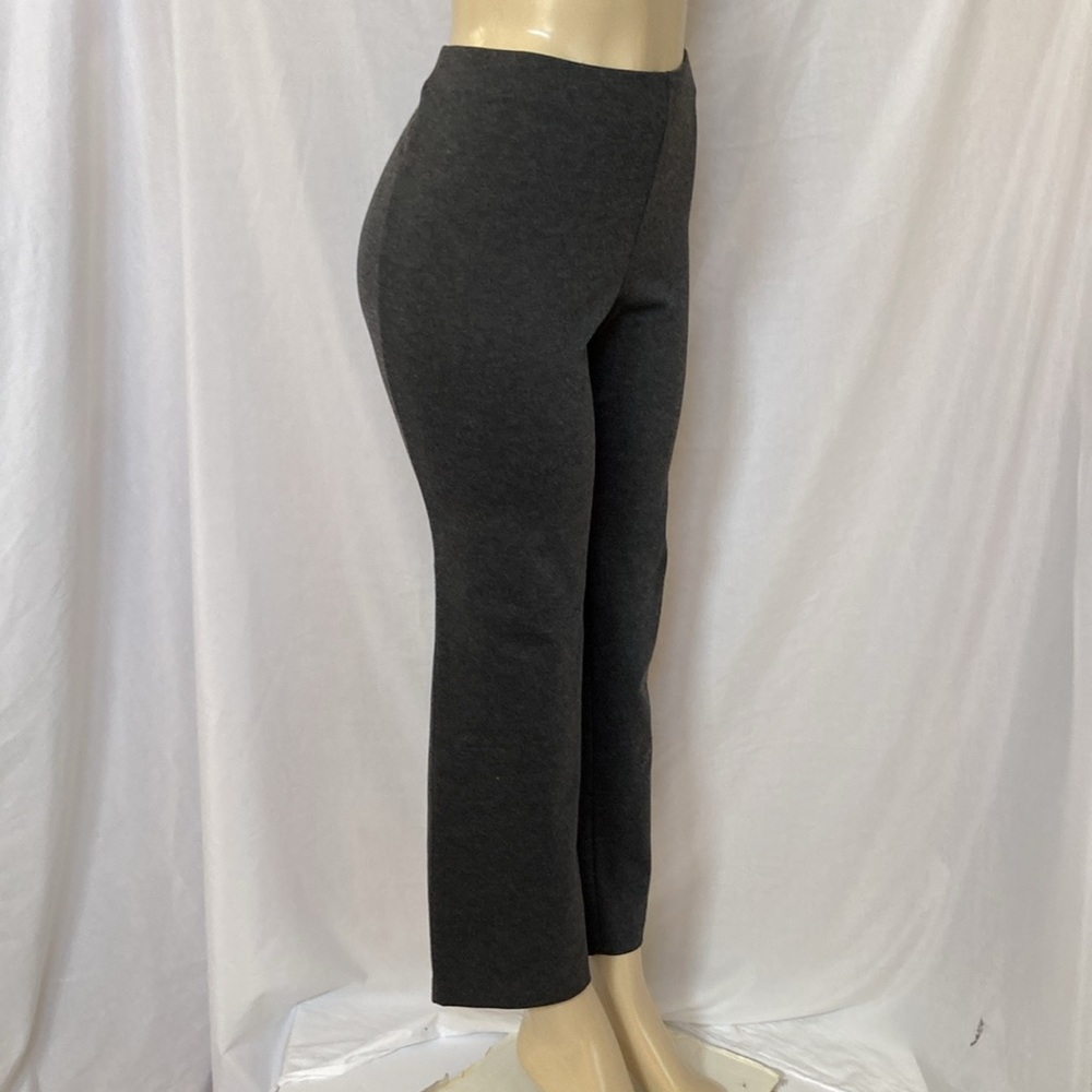 Lane Bryant Ponte Pants Charcoal Dark Gray Size 14/16 Petite Straight Leg NWT - Picture 3 of 8